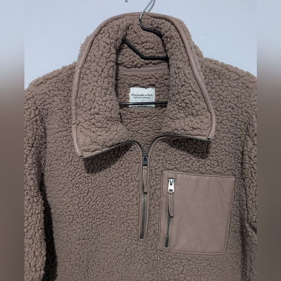 Abercrombie & Fitch Teddy Coat In Size XL - Picture 2 of 5
